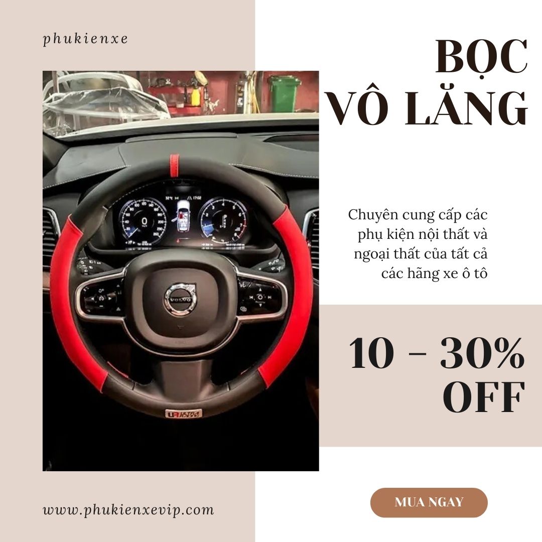 Hình ảnh sản phẩm bọc vô lăng phukienxevip