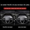 Bọc vô lăng VinFast Da lộn 3D & Sợi Carbon cao cấp