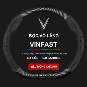 Bọc vô lăng VinFast da lộn & sợi carbon cao cấp