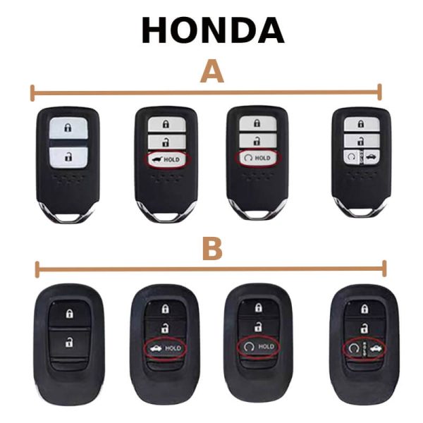 Ốp kim loại bọc chìa khoá ô tô Honda đẳng cấp