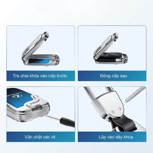 Ốp kim loại bọc chìa khoá ô tô Lexus đẳng cấp