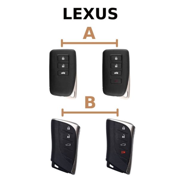 Bảng mẫu chìa khóa ô tô Lexus