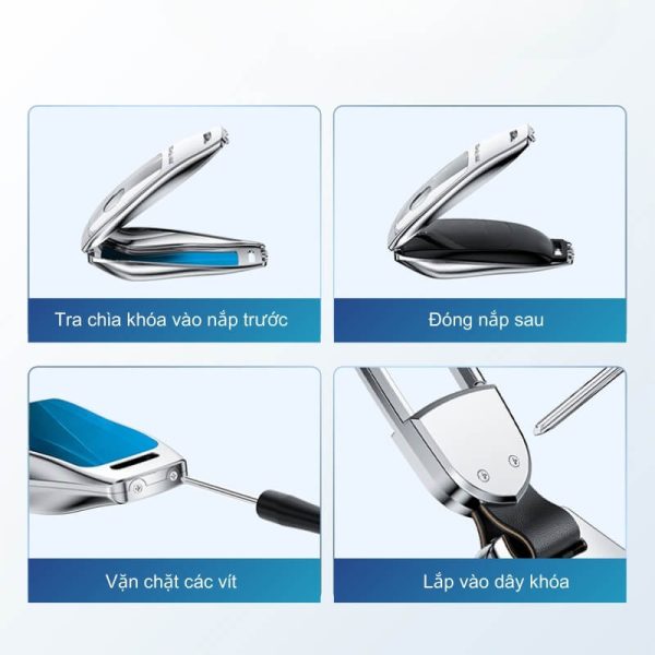 Ốp kim loại bọc chìa khoá ô tô Mitsubishi đẳng cấp