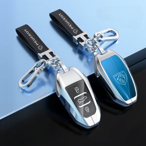 Ốp kim loại bọc chìa khoá ô tô Peugeot đẳng cấp