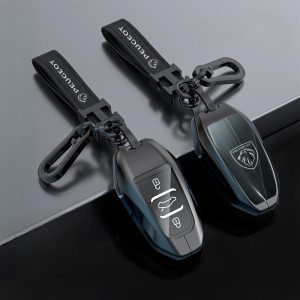 Ốp kim loại bọc chìa khoá ô tô Peugeot đẳng cấp