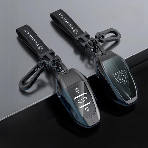 Ốp kim loại bọc chìa khoá ô tô Peugeot đẳng cấp