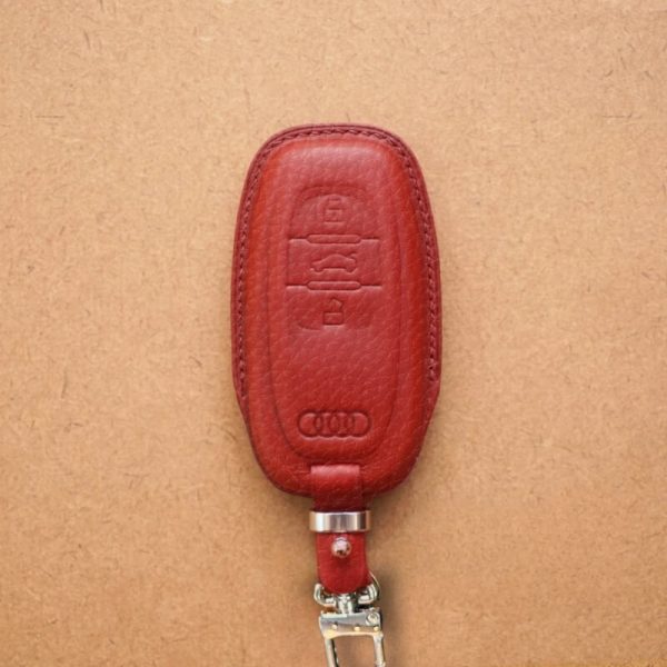 Bao da bọc chìa khóa ô tô Audi da Epsom sang trọng