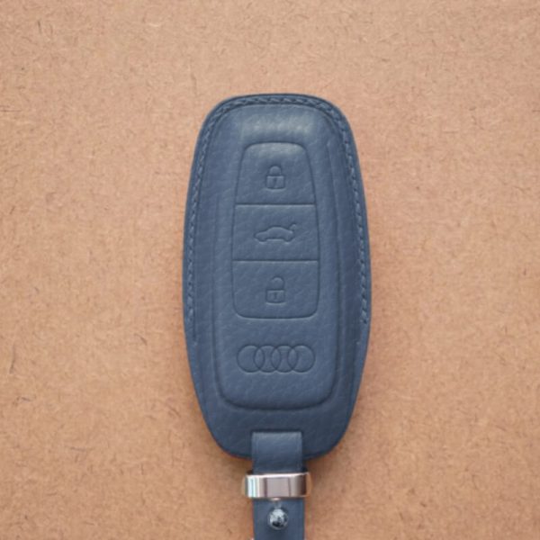 Bao da bọc chìa khóa ô tô Audi da Epsom sang trọng