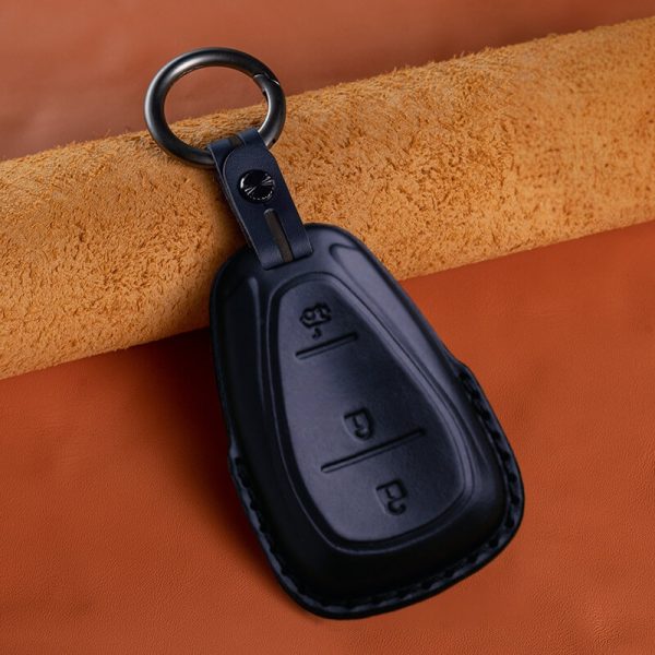Bao da bọc chìa khoá ô tô Chevrolet da bò sang trọng