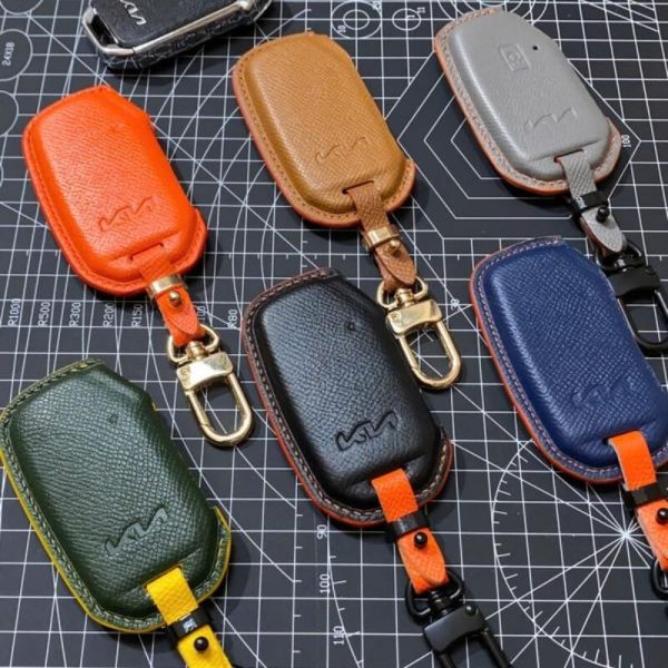 Bao da bọc chìa khóa ô tô KIA handmade cao cấp