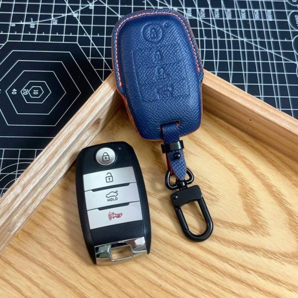 Bao da bọc chìa khóa ô tô KIA handmade cao cấp