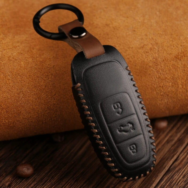 Bao da chìa khoá ô tô Audi da bò thủ công