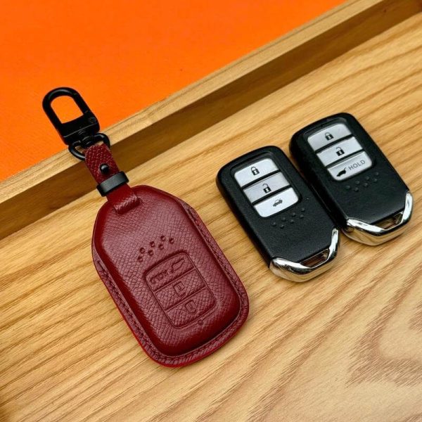 Bao da bọc chìa khoá ô tô Honda da Epsom sang trọng