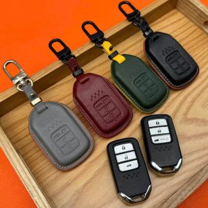 Bao da bọc chìa khoá ô tô Honda da Epsom sang trọng