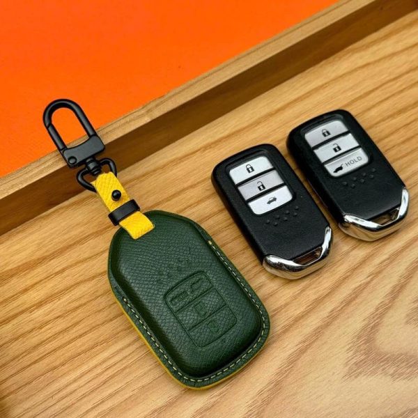 Bao da bọc chìa khoá ô tô Honda da Epsom sang trọng