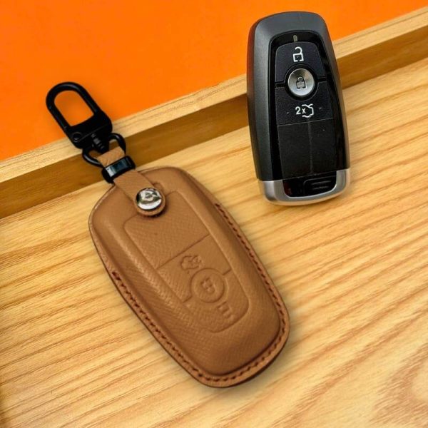 Bao da bọc chìa khóa ô tô Ford da Epsom sang trọng