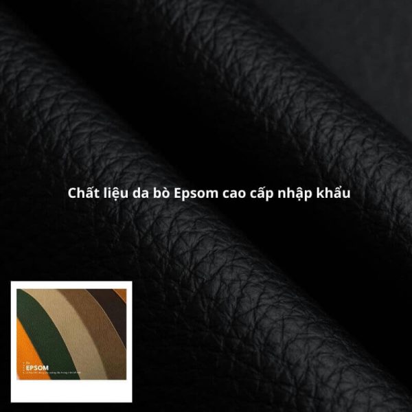 Bao da chất liệu da bò Epsom cao cấp nhập khẩu, bền đẹp, không bong nổ