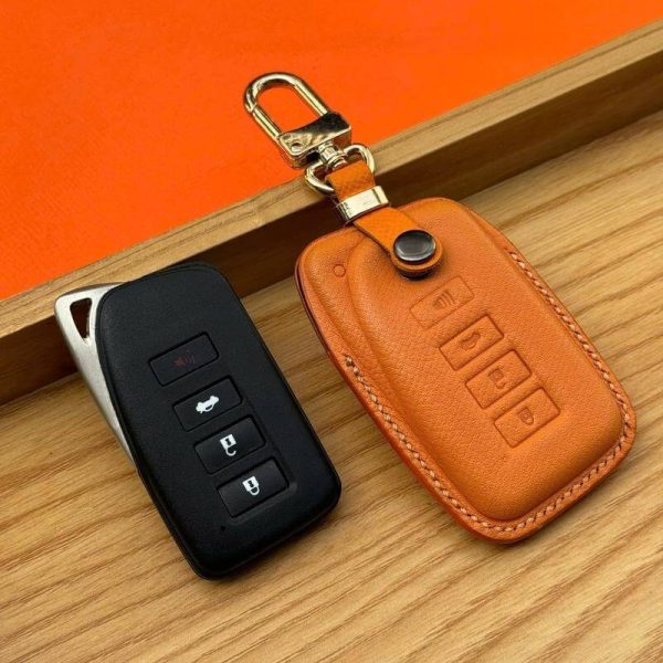 Bao da bọc chìa khóa ô tô Lexus handmade cao cấp