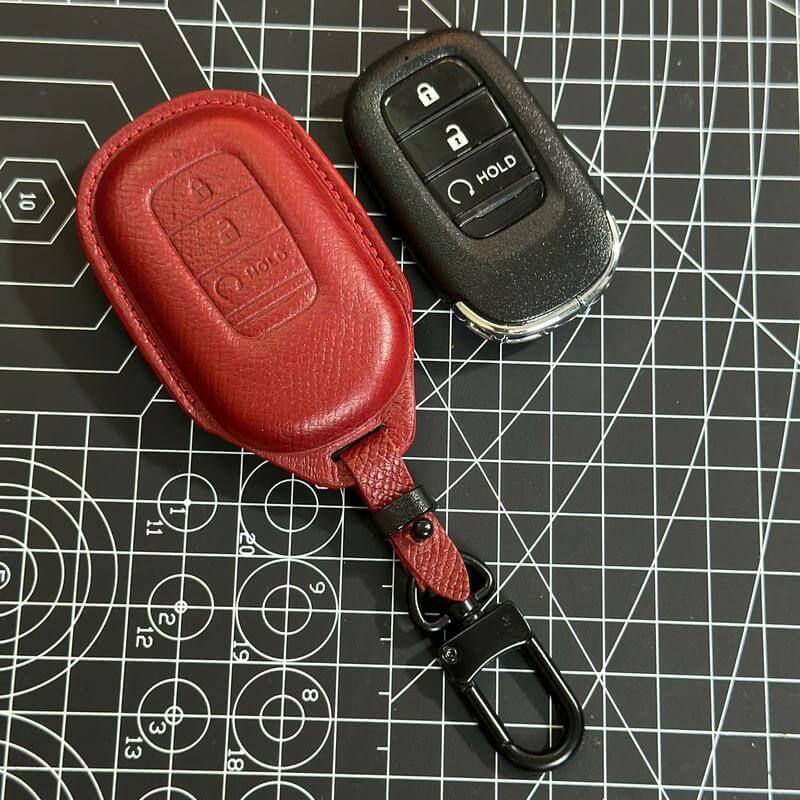 Bao da bọc chìa khoá ô tô Honda da Epsom sang trọng