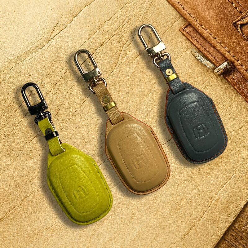 Bao da bọc chìa khoá ô tô Honda handmade cao cấp