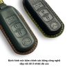 Bao da bọc chìa khóa ô tô Mazda handmade cao cấp
