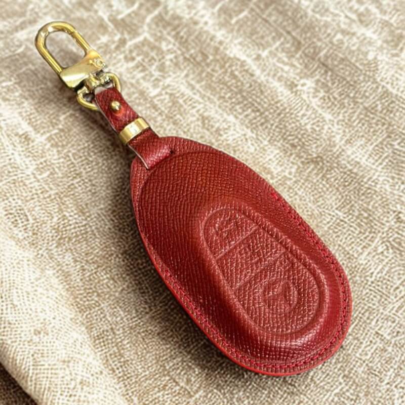 Bao da chìa khóa ô tô Mercedes handmade 100% da bò thật