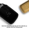 bao da bọc chìa khoá ô tô Mitsubishi handmade cao cấp