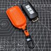 Bao da bọc chìa khóa ô tô Mitsubishi handmade cao cấp