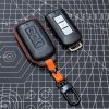 Bao da bọc chìa khóa ô tô Mitsubishi handmade cao cấp