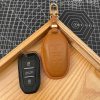 Bao da bọc chìa khóa ô tô Peugeot handmade cao cấp