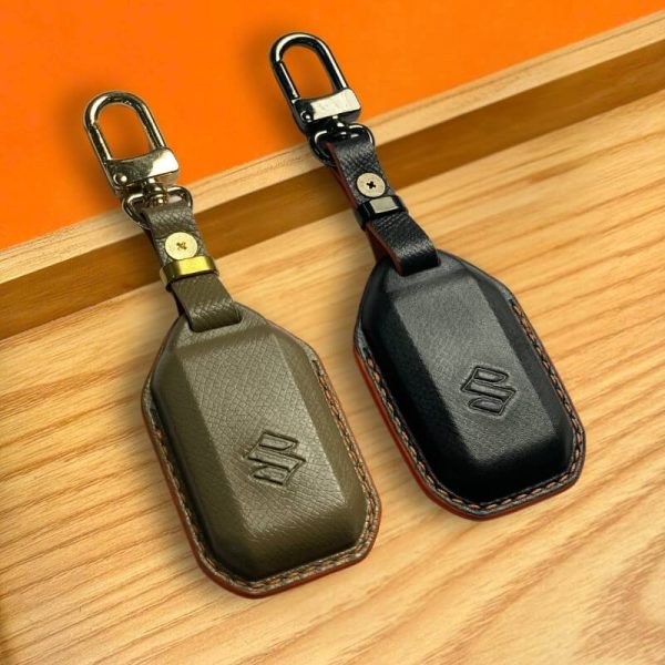 Bao da bọc chìa khóa ô tô Suzuki handmade cao cấp