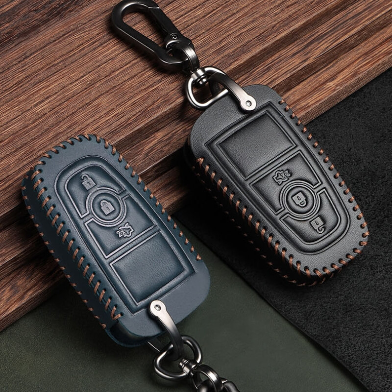 Bao da chìa khóa ô tô Ford da bò thủ công