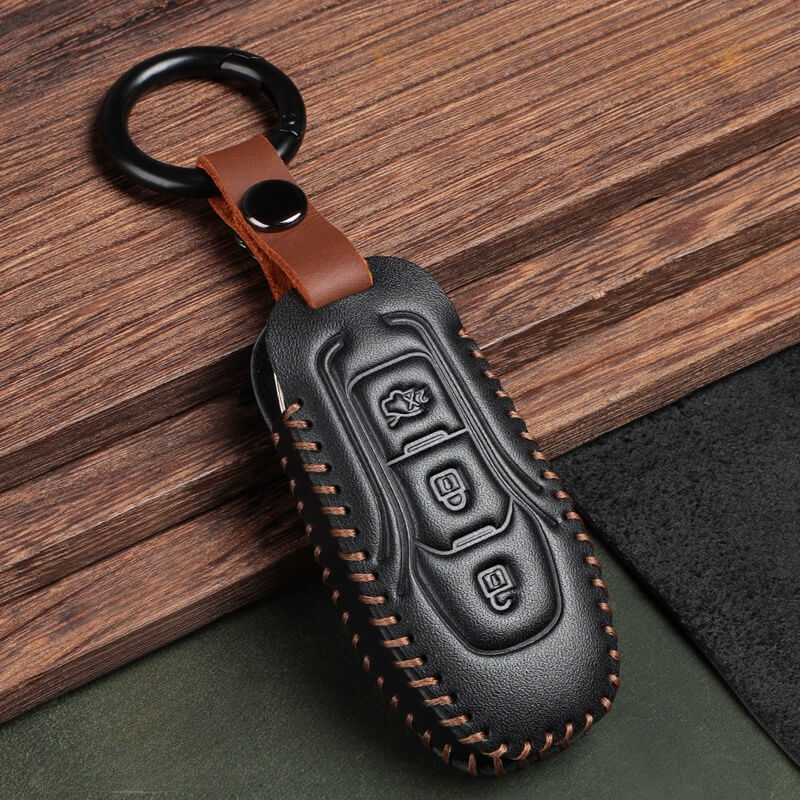 Bao da chìa khóa ô tô Ford da bò thủ công