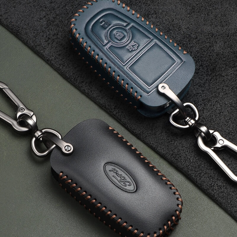 Bao da chìa khóa ô tô Ford da bò thủ công
