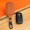 Bao da bọc chìa khoá ô tô Toyota handmade cao cấp