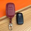 Bao da bọc chìa khoá ô tô Toyota handmade cao cấp