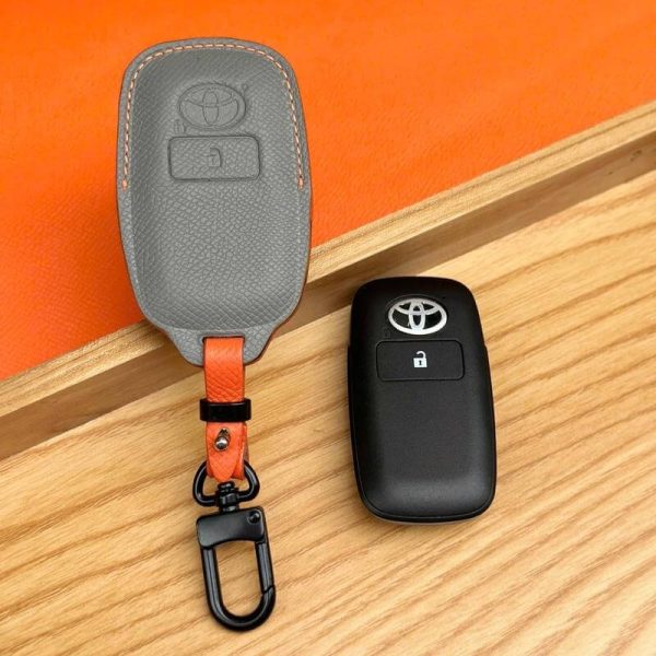Bao da bọc chìa khoá ô tô Toyota handmade cao cấp