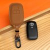 Bao da bọc chìa khoá ô tô Toyota handmade cao cấp
