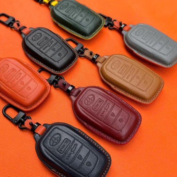 Bao da bọc chìa khoá ô tô Toyota handmade cao cấp