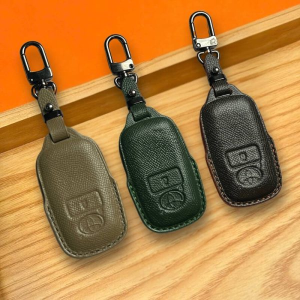 Bao da bọc chìa khoá ô tô Toyota handmade cao cấp
