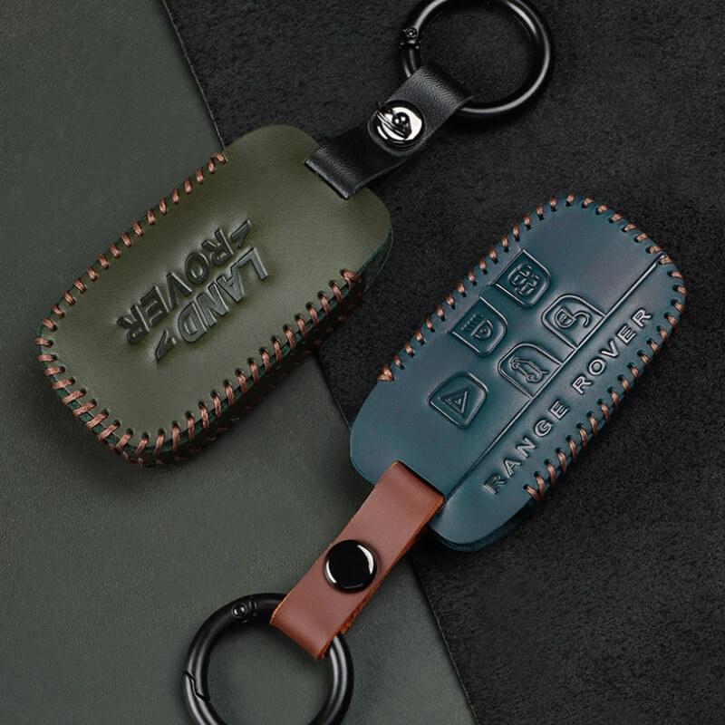 Bao da chìa khóa ô tô Land Rover da bò thủ công