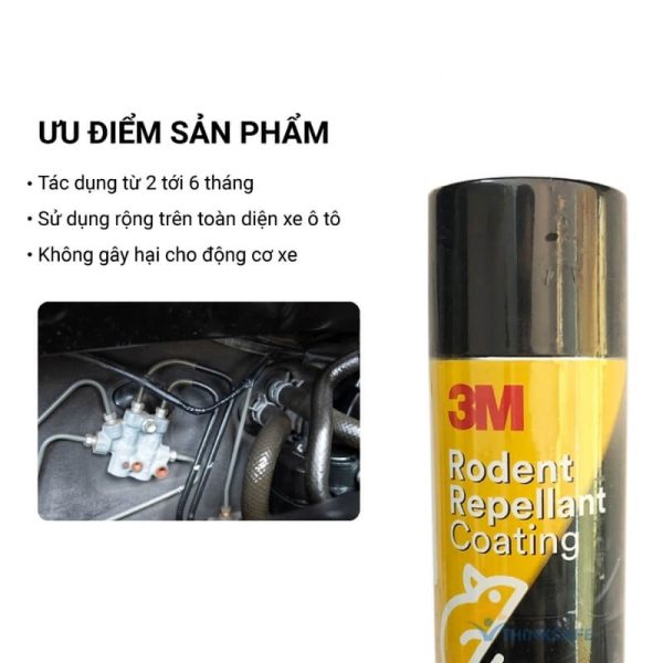 Bình xịt đuổi chuột xe ô tô 3M Rodent Repellant Coating