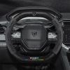 Bọc vô lăng xe Peugeot da lộn sợi carbon mẫu d-cut 2 đầu