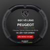 Bọc vô lăng xe Peugeot da lộn sợi carbon