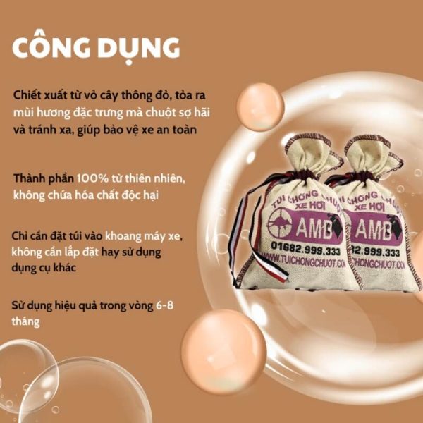 Túi chống chuột xe ô tô AMB