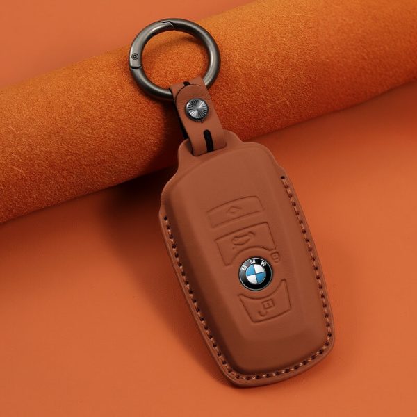 Bao da bọc chìa khóa ô tô BMW da bò sang trọng