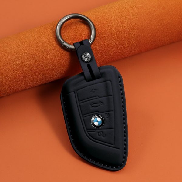 Bao da bọc chìa khóa ô tô BMW da bò sang trọng
