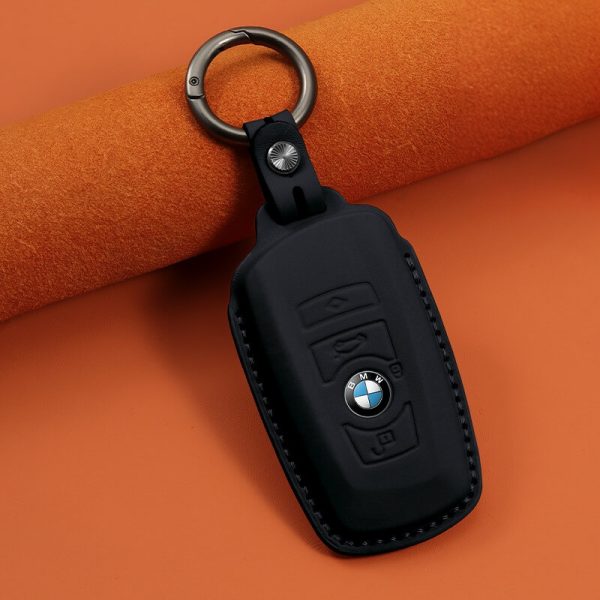 Bao da bọc chìa khóa ô tô BMW da bò sang trọng