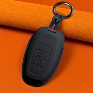 Bao da bọc chìa khóa ô tô Hyundai da bò sang trọng