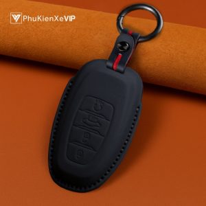 Bao da bọc chìa khóa ô tô Hyundai da bò sang trọng